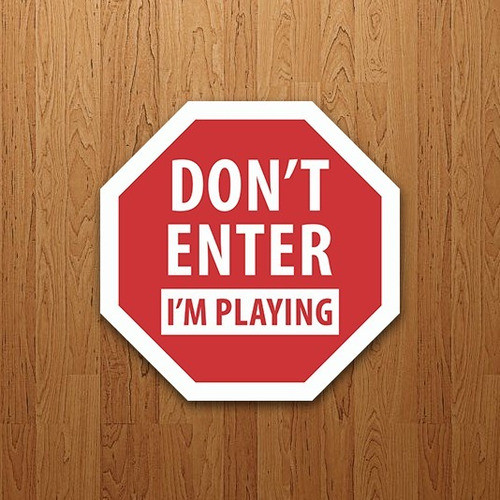 Placa Decorativa Gamer - Don't Enter I'm Playing - Não Entre 0