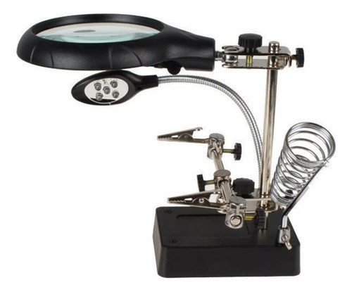 Lupa De Clip Auxiliar 5 Led Para Pila O Cargador Celular 0