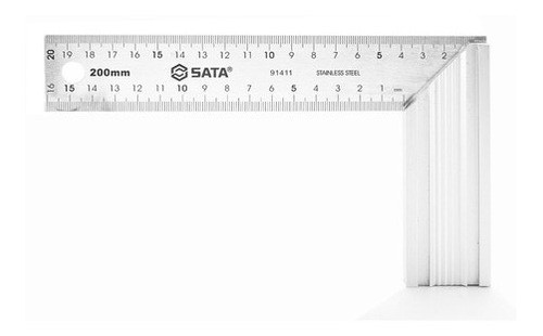 Escuadra Aluminio Sata 200 Mm Calidad Industrial 0