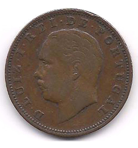 Moneda 20 Reis Portugal Luis 1 1883 B10 0