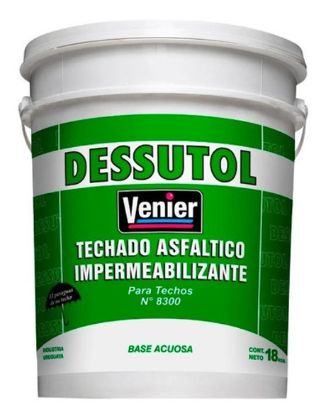 Dessutol 8300 Venier Techos Techado Asfáltico | 18kg 0