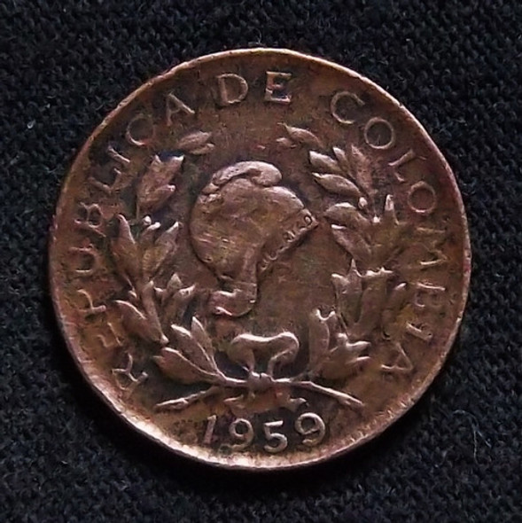Colombia 1 Centavo 1959 Mb Km 205 0