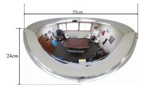 Espelho Visor Curvo Convexo Concavo Visão 180 Graus 1