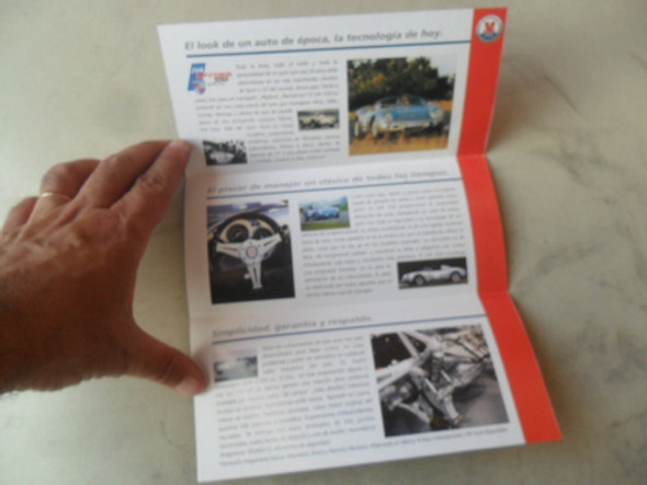 Folleto Jva 550 Spyder Aff Porsche Replica Antiguo Catalogo 1