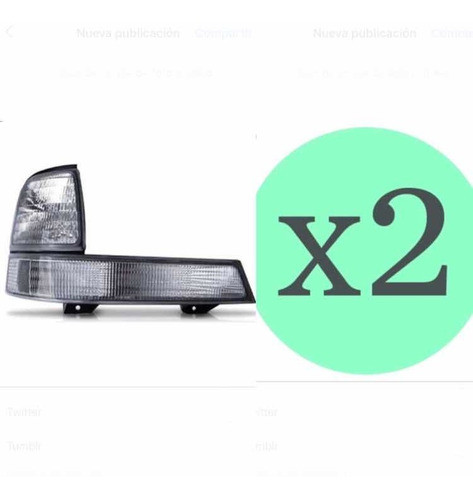 Juego Faros Delanteros P/ Ranger 2001 Al 2004 Cristal 1