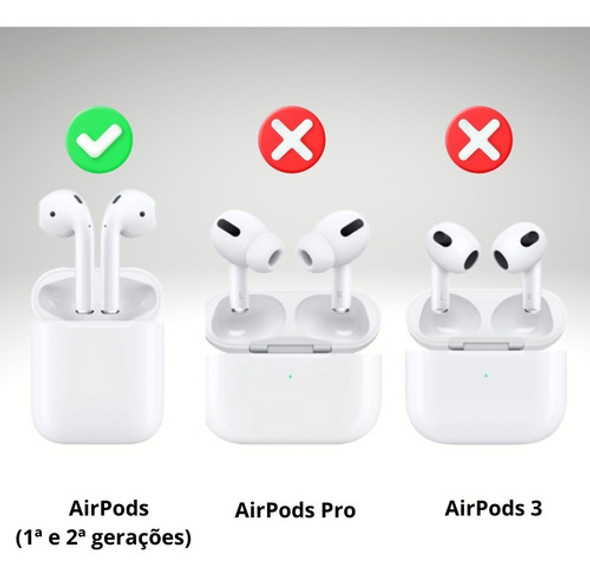 Capa Compatível AirPods 1/2 Silicone Mickey Bape Azul 1