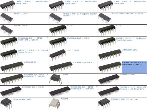Pack 10x Pic16f873a Dip28 Flash=4096 Ram=192 Microcontrolado 1