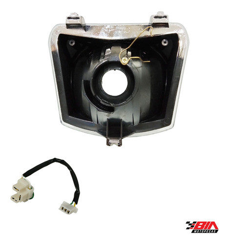 Globo Óptico Bros 125 150 E Chicote Adaptação H4 2011 2012 1