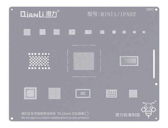 Stencil Reballing Para iPad Mini 1 iPad 2 Qianli Qs83 0
