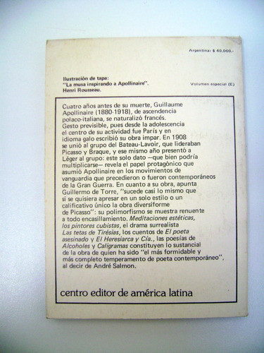El Heresiarca Y Cia Apollinaire Centro Editor Papel Ok Boedo 1
