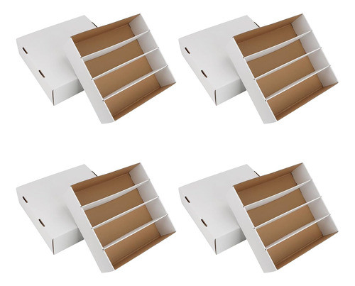 Caja De Almacenamiento Para 3120 Tarjetas, Blanco, Con Bande 0