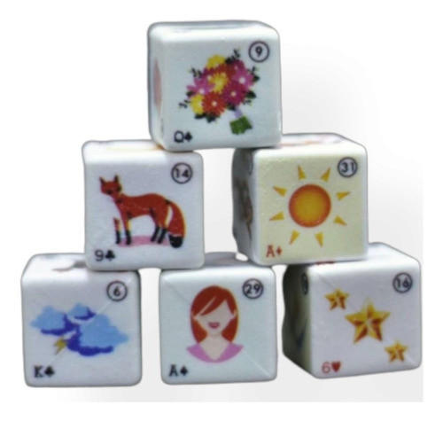 Dados Lenormand, Totalizando 36 Do Baralho Cigano + Saquinho 1