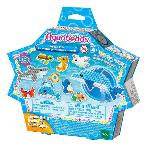 Aquabeads Pack Vida En El Oceano Cuentas Juguete Niños Trex 0
