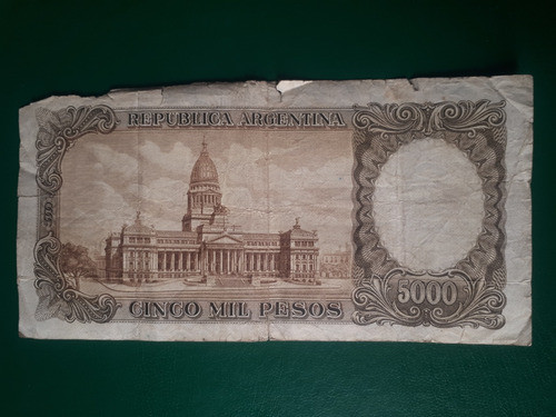 Billete Argentina Banco Central $5000 Resellado $50 1