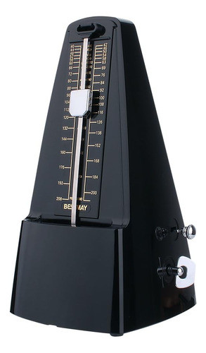 Metrônomo Mecânico, 40-208 Bpm, Com Clique Auditivo, Preto 0