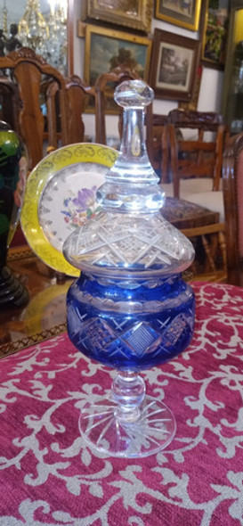 Antiguo Potich Cristal Tallado 30cm Chip Imperceptible N20 1 Antiguo Potich Cristal Tallado 30cm Chip Imperceptible N20 1