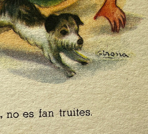 Antiguo Par De Postales Infantiles - Refranes Catalanes - 1