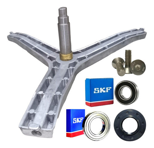 Kit Eje Soporte + Rulemanes Reten Lavarropas Samsung Wf 1904 0