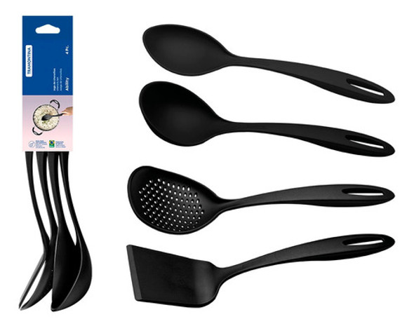 Set Nylon 4 Piezas Ability Negro Tramontina 25199/001 0