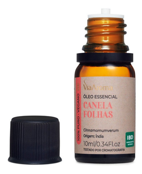 Óleo Essencial Canela Folhas Via Aroma 10ml 1