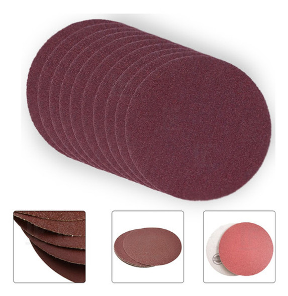 Disco De Lixas Com Velcro 10 Peças 125mm Grão 150 0