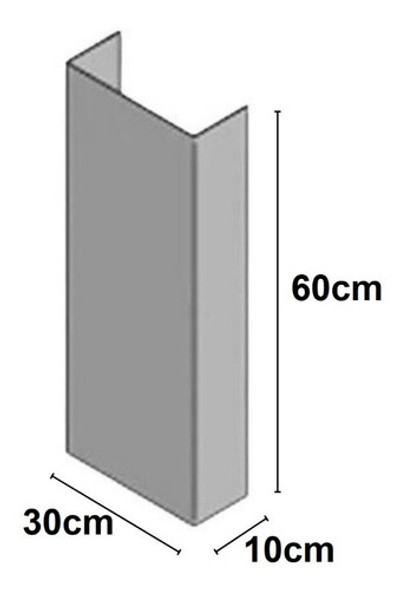 Carenagem Hidráulica Para Esconder Cano De Pia 60 X 30cm 1 Carenagem Hidráulica Para Esconder Cano De Pia 60 X 30cm 1