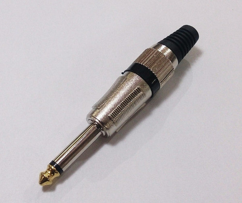 Kit 6 Plugues P10 Mono Reforçado Ponta Gold 1