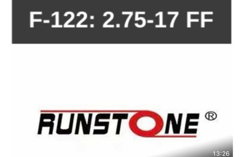 Cubierta Runstone 2.75 - 17 1