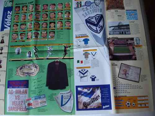 Ficha De Velez Campeon 96 De Ole - Fotos Jugadores, Camiseta 0
