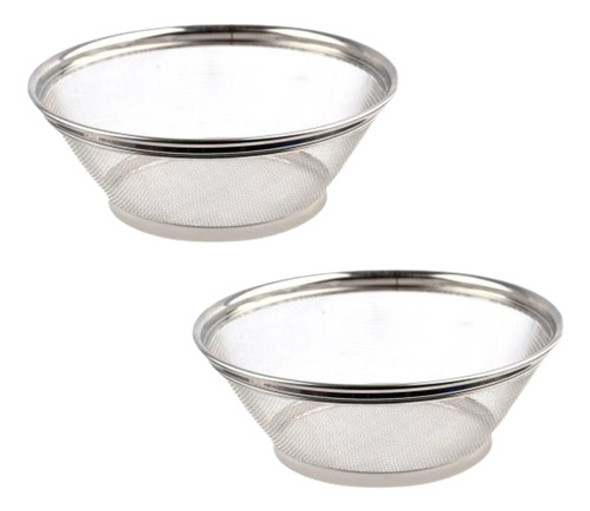 Kit 2 Cesta Inox Farinha 28cm Original Line Salada Frutas 0