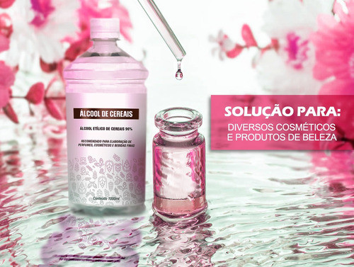 Álcool Cereais 96% 1 Litro Bebida Extração Própolis Planta 1