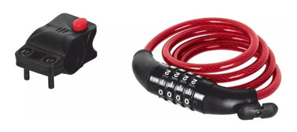 Tranca Bici Combinación Linga Acero 120cm - 15mm Hermex 1