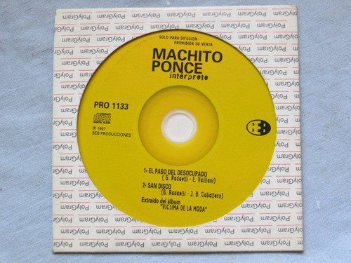 Machito Ponce Promo Difusion, Cd Pro 1133 0