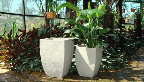 Maceta Nordica Moderna Color Plomo 20x13x29 Cm Jvqm20e 1