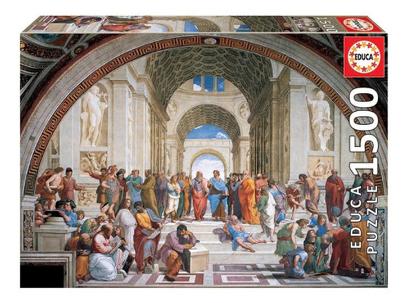 Puzzle Rompecabezas 1500 Pzs Escuela De Atenas Rafael Educa 0