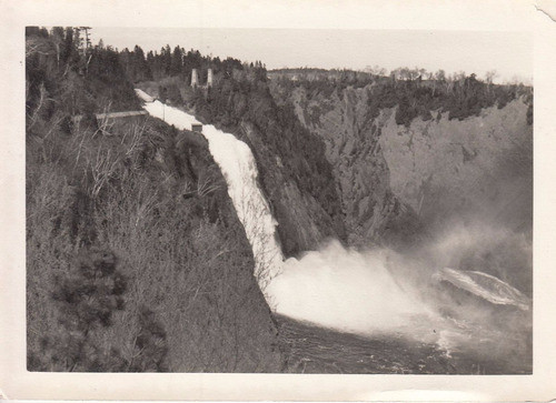 Canada Quebec Antigua Fotografia De Cascada (1) 0