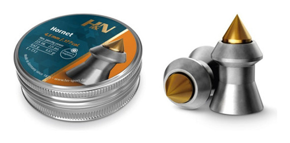 Chumbos H&n Hornet 4,5mm 225 Unidades Bentancor Outdoor 0