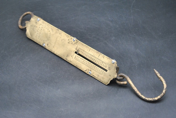 Antigua Balanza De Gancho Salters Nº2 Bronce Vintage Retro 0 Antigua Balanza De Gancho Salters Nº2 Bronce Vintage Retro 0