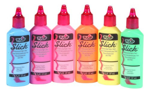 Tulip 29027 Pintura Dimensional De Tela De Neón, Paquete De 1