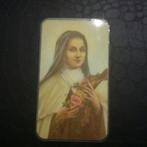 Estampita De Santa Teresa Del Niño Jesús Plastificada 0