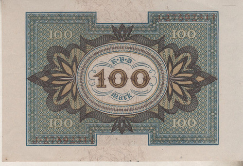 Antiguo Billete De * Alemania * 100 Marcos - Año 1920 1