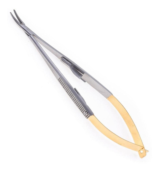 Porta Agulha Castroviejo C/ Trava Curvo 14 Cm C/ Vídea 1