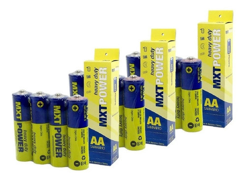 Pilha Aa Comum Super Heavy Duty Pacote 20 Unidade 0