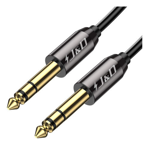 J&d - Cable Trs De 1/4 Pulgadas, Chapado En Oro, Carcasa De 0
