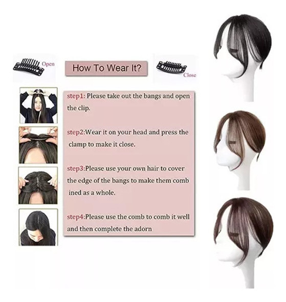 Aplique Peruca Cabelo Humano Topper Frontal Cast Escuro30cm. 1