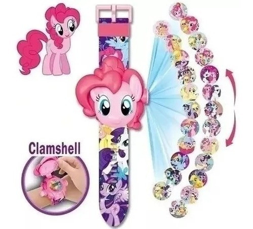 Reloj Pony Con Proyector Infantil 24 Imagenes Pony 1