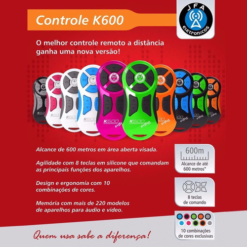 Control Larga Distancia  Jfa-600 Varios Colores 1