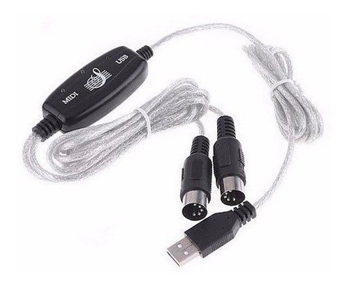 Cable Midi A Usb Teclado Piano Bateria Pc Mac Interface F 1 1