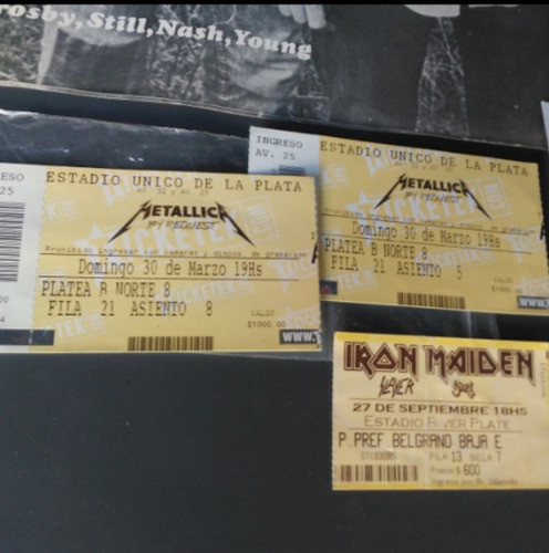Entrada Usada Iron Maiden 0
