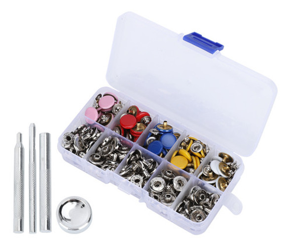 Kit Press Stud Kit Snap Fastener Metal Leather Tich Button T 0